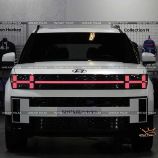 Decal dán đèn SantaFe 2024 – 2025 Chất liệu decal PVC cao cấp, chống nước, chống trầy xước nhẹ.
