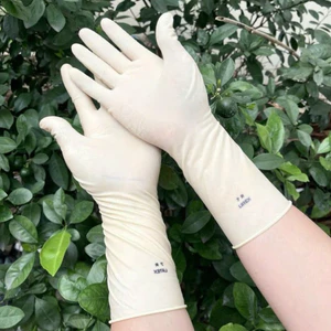 Găng tay cao su latex trắng không bột đủ trái phải,sử dụng đa ngành nghề