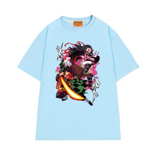 Áo Thun Anime Demon Slayer Tanjiro và Nezuko Cùng Chiến Đấu Vải Cotton 75 Mềm Mịn NGỐ TEE