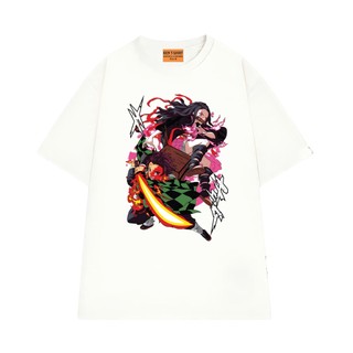 Áo Thun Anime Demon Slayer Tanjiro và Nezuko Cùng Chiến Đấu Vải Cotton 75 Mềm Mịn NGỐ TEE