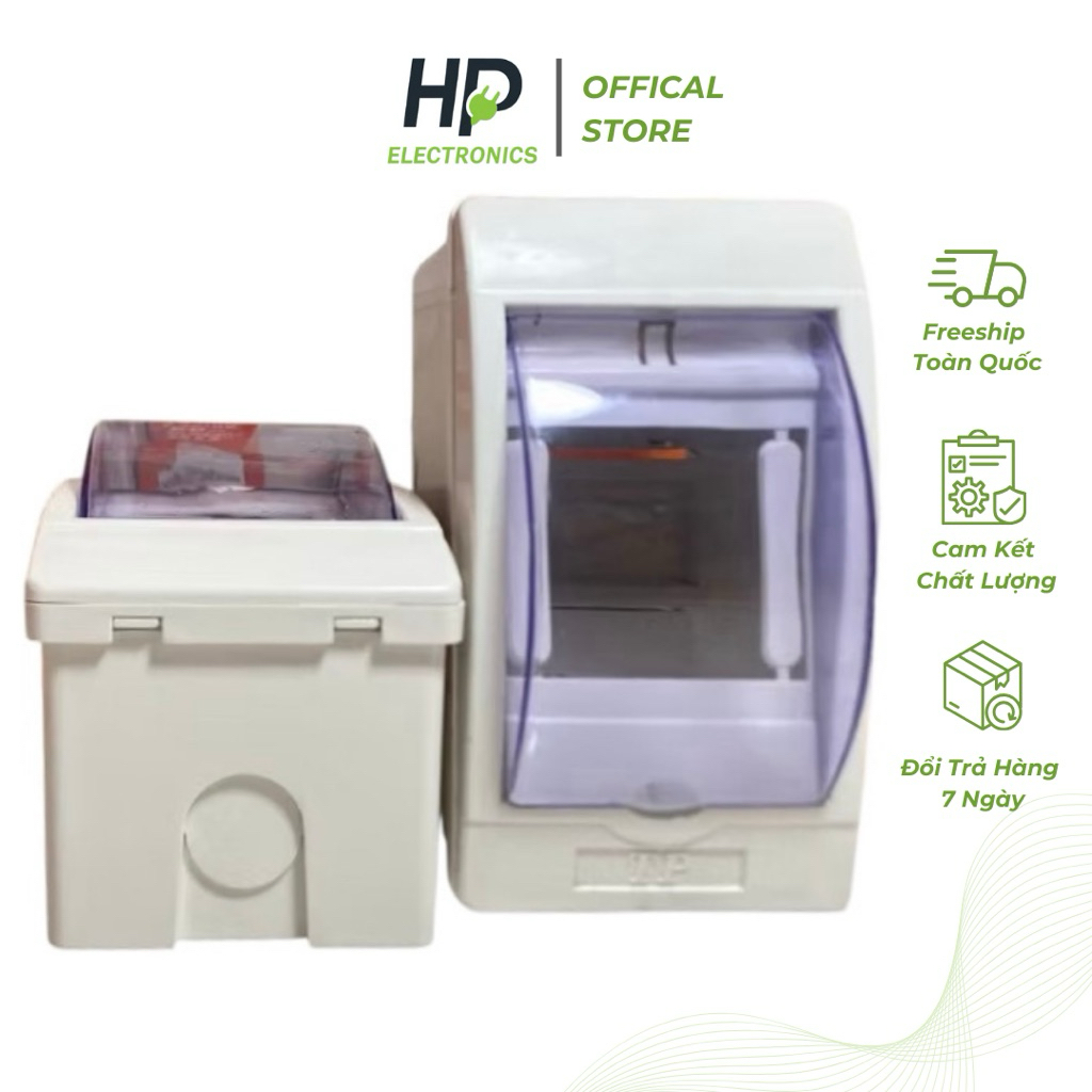 Hộp đựng APTOMAT MCB 2P RCBO Tiến Phát cao cấp có nắp  đậy trong suốt độ thẫm mĩ cao