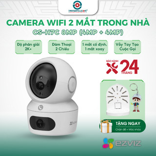 Camera wifi Ezviz 2 Mắt 8MP H7C Xem 2 Màn Hình Cùng Lúc, Đàm Thoại , Báo động - TRANGIATELECOM