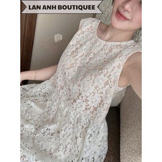 Set Áo Ren Kèm Chân Váy Dài KAB [Sẵn]