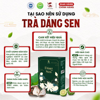 Trà Dáng sen thảo mộc tiến sĩ trần hoàng hải hỗ trợ thải độc, giảm mỡ