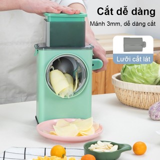Máy Thái Lát Rau Củ - Dụng Cụ Thái Rau Củ Quả Đa Năng 4 in 1 Máy Cắt (hàng tốt)