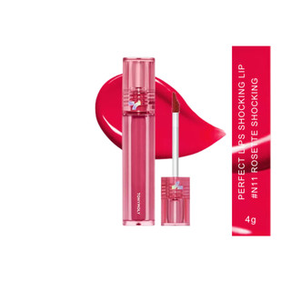 Son tint xăm môi TONYMOLY Perfect Lips Shocking Lâu trôi Chống nước 4g