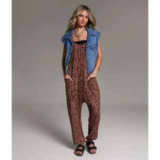 Jumpsuit yếm dây chất thun mềm mịn xuất dư BK3(size bé và người lớn )