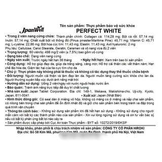 Viên uống Perfect White JpanWell làm đẹp da (Hộp 60 viên)
