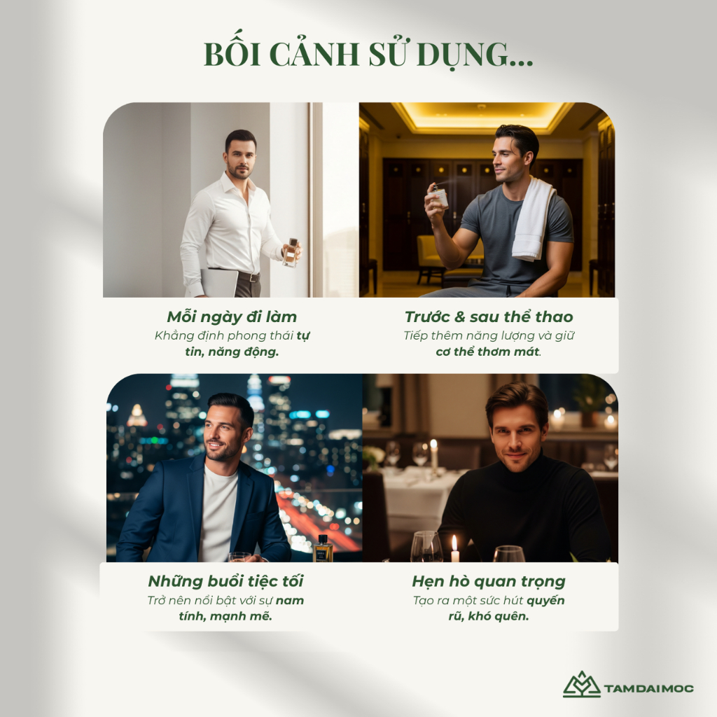 Nước Hoa Nam BK Luxury REAL MEN 50ml Hương Tiêu Cay Nồng Ấm Áp Lịch Lãm Lưu Hương Lâu | TAM ĐẠI MỘC