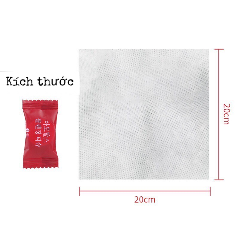 Set 5 Viên Khăn Lau Mặt Dạng Nén Dày Dặn Thấm Hút Tốt