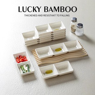 Bát Nước Chấm Phíp ( Melamine A5 ) Hoa Văn Hình Lá Tre Dùng Cho Nhà Hàng Khách Sạn 6045A200