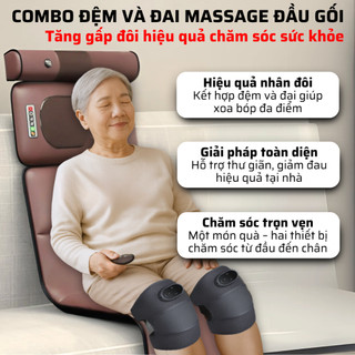 Đệm massage toàn thân, nệm massage tại nhà, ghế massage  Rowanto M08 Max phục hồi giảm đau nhức hỗ trợ tuần hoàn máu