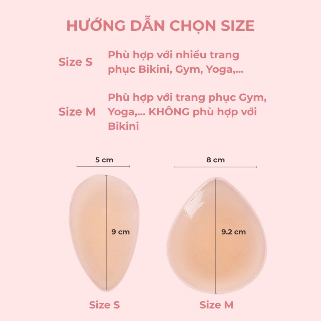 Miếng dán silicone mềm mại che rãnh vùng kín chống lộ bảo hộ mặc đồ bó sát đồ tập gym LANIXA D0163