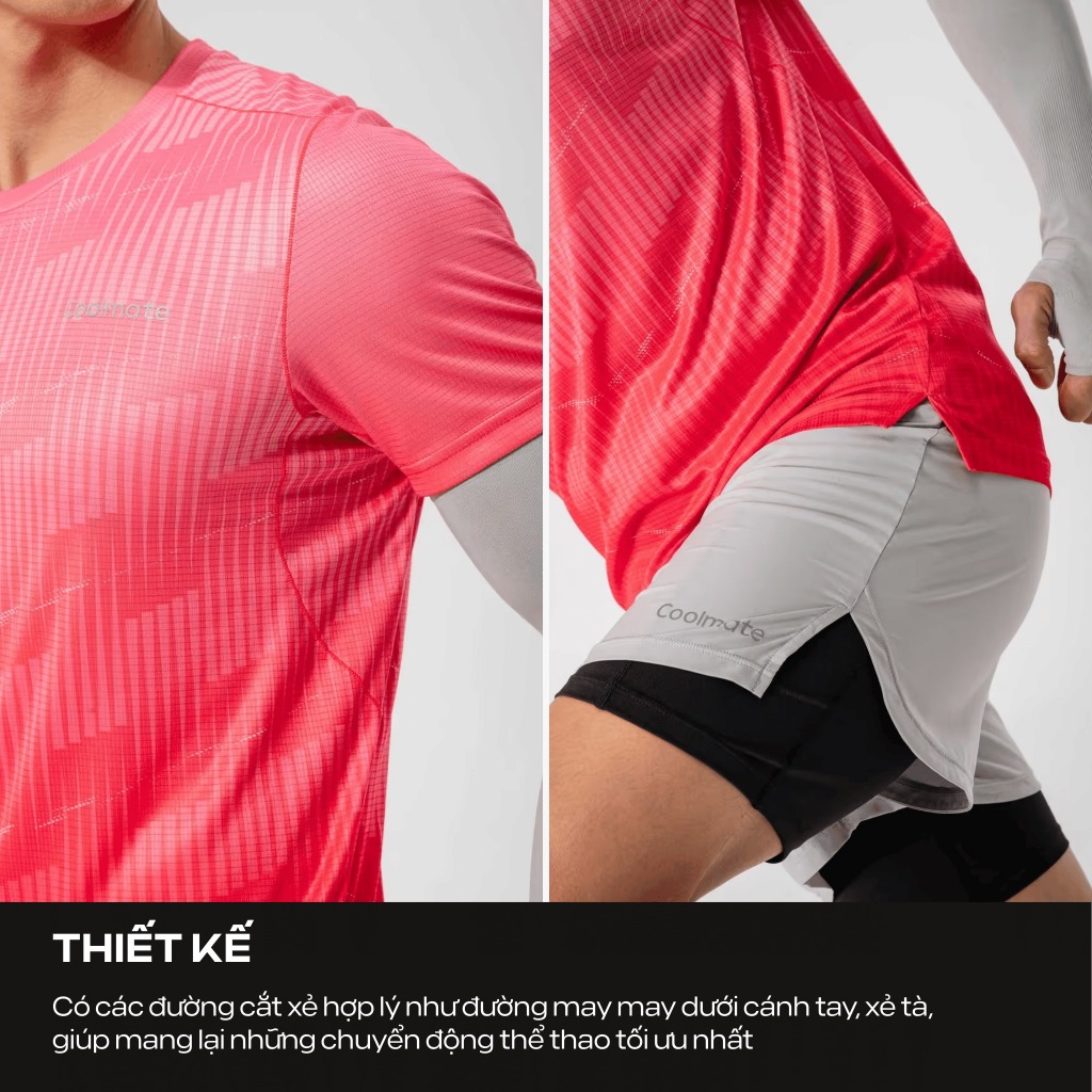 [MUA 3 GIẢM 30%]Áo thun nam Tshirt chạy bộ Graphic Energy áo thể thao running thoáng khí thấm hút tốt Coolmate