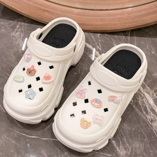 Dép sục nữ đế cao 7 cm kèm 14 charm Pizza cá tính năng động Mita CS-115
