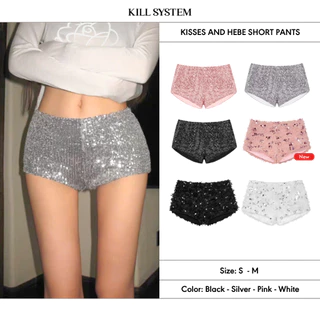 Quần short kim sa cạp thấp tôn dáng Kisses - Kill System
