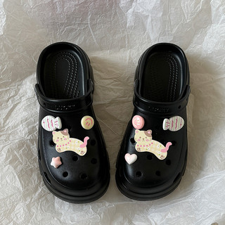 Dép sục nữ đế cao 6cm kèm 8 charm Mèo và cá dẽ thương Mita CS-156