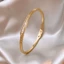 Vòng tay khóa khâu Zirco,mạ điện vàng thật 18k, thiết kế dễ phối đồ đi lại thời trang VT18