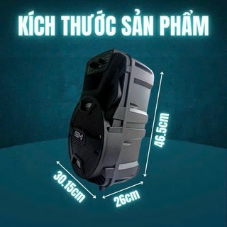 Loa Bluetooth, loa Kéo, loa Karaoke GEDI-G GD-1235 plus - Bass 30 - Hàng Chính Hãng