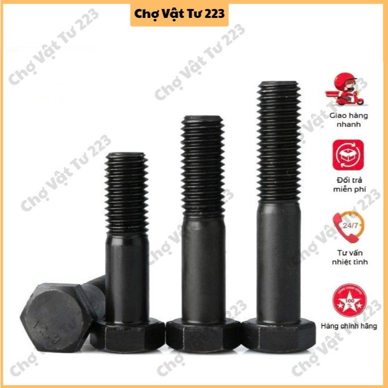 Bulong thép đen M10 ren 1.5 mm đủ kích thước | Shopee Việt Nam