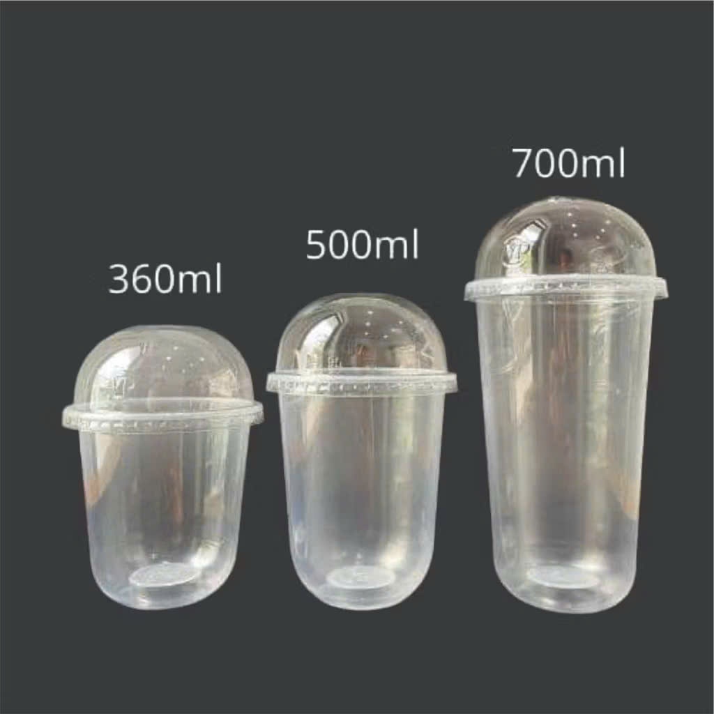 50 Cốc bầu kèm nắp Kim Cương độc lạ dùng đựng trà sữa nước ép trà hoa quả