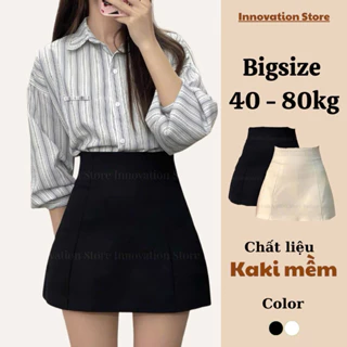 Chân Váy Chữ A, Chân Váy Con Ong Cạp Lưng Cao BIG SIZE Chất Kaki Mềm Cao Cấp Hack Dáng Tôn Eo Nâng Mông TA-88