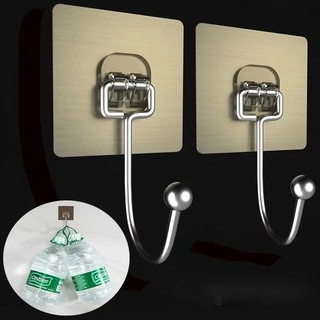 móc treo đồ inox dán tường chịu lực, siêu chắc màu bạc.