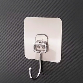 móc treo đồ inox dán tường chịu lực, siêu chắc màu bạc.
