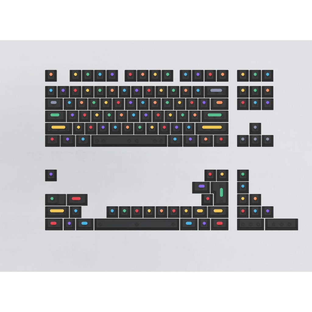 Keycap Aifei Midday Sun Dot – Bộ keycap sương mờ chất liệu ABS | Xuyên led  | Profile Cherry | Keyboard Studio | BigBuy360 - bigbuy360.vn