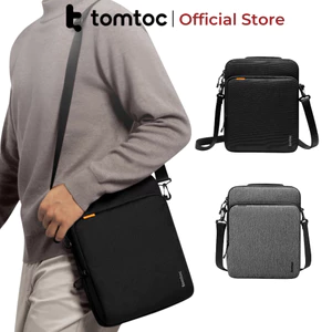 Túi đeo chéo chống sốc cho iPad/Tablet Tomtoc Shoulder Bag 360° size 11/12.9" chính hãng (B03)