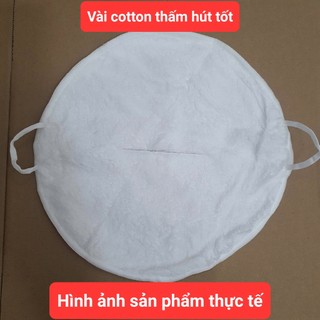 Mặt nạ xông hơi bằng cot-ton mềm mịn, chờm nóng, lạnh, ủ ấm, chăm sóc da mặt spa có thể tái sử dụng