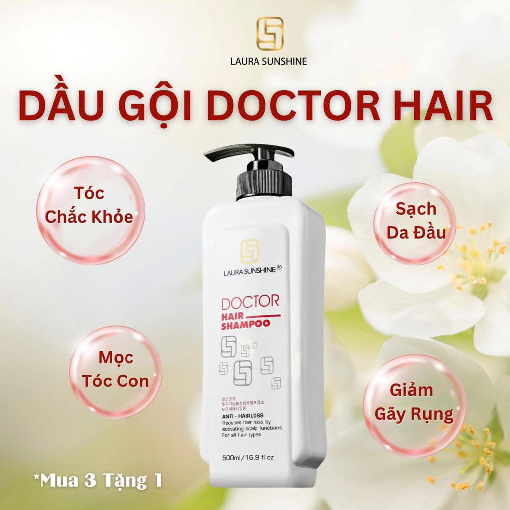 DẦU GỘI ĐẦU DOCTOR HAIR SHAMPOO LAURA SUNSHINE NHẬT KIM ANH Chai 500ml