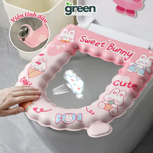 Tấm Lót Bồn Cầu Sanrio Dễ Thương Chất Liệu Silicon Lót Ngồi Toilet Êm Ái Kèm Tinh Dầu Tỏa Hương Thơm
