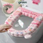 Tấm Lót Bồn Cầu Sanrio Dễ Thương Chất Liệu Silicon Lót Ngồi Toilet Êm Ái Kèm Tinh Dầu Tỏa Hương Thơm