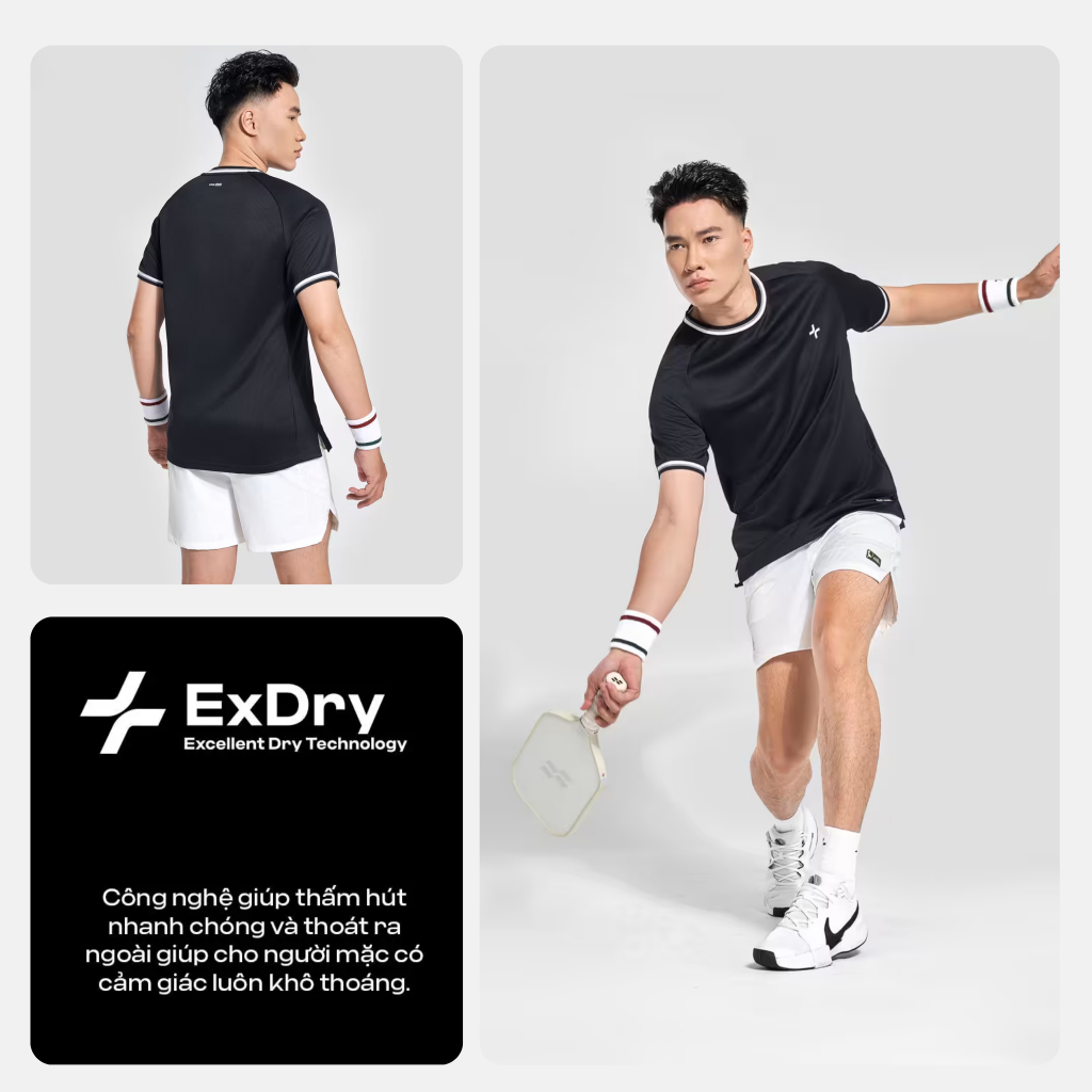 [TẶNG QUẦN SHORT]Áo thun thể thao nam Pickleball Dink Shot, Nhanh khô, Thoáng khí, Thấm hút tốt Coolmate