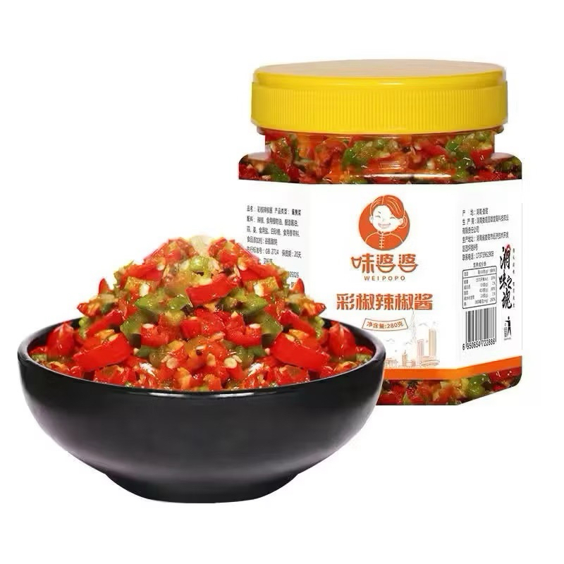 Ớt chưng Hồ Nam ,Ớt chưng dầu Trung Quốc hũ 280g