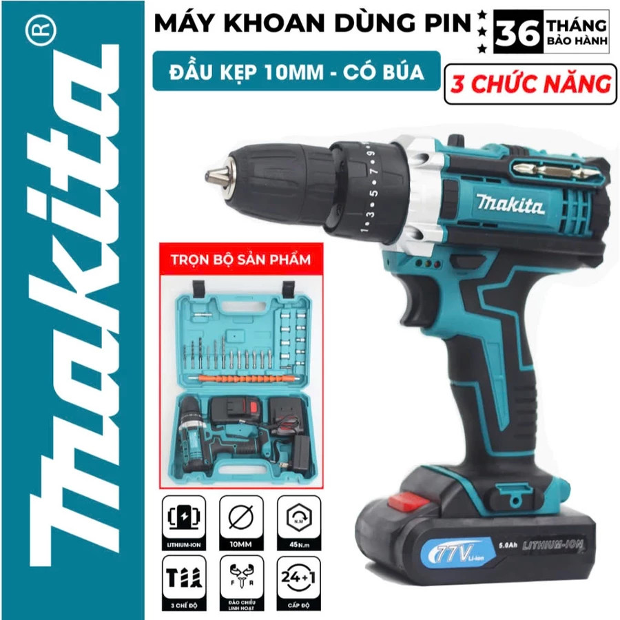 Review Máy Khoan Pin Makita 3 Chức Năng: Có Tốt Không? Giá Bao Nhiêu?