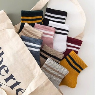 Set 10 đôi tất vớ cổ ngắn nam nữ unisex cotton cao cấp thoáng khí co giãn chống hôi chân