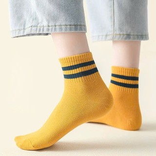 Set 10 đôi tất vớ cổ ngắn nam nữ unisex cotton cao cấp thoáng khí co giãn chống hôi chân