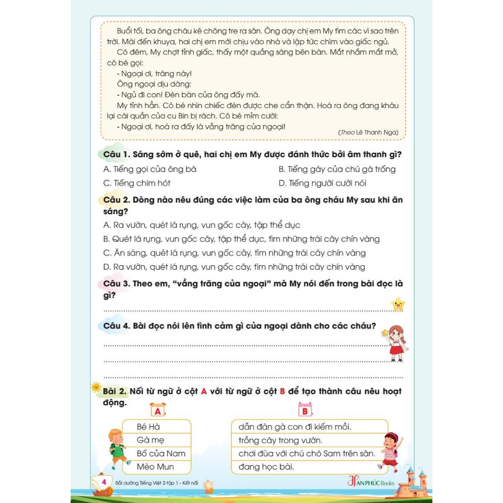 Sách - H An Phúc - Vở Bồi Dưỡng Tiếng Việt Lớp 3 Tập 1 ( Kết Nối )