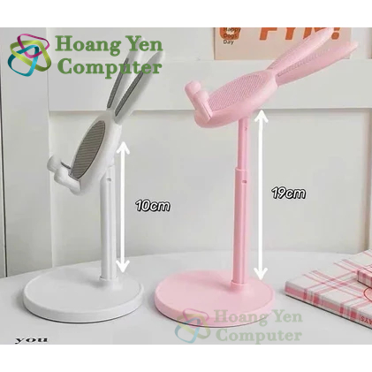 Giá Đỡ Để Bàn Hình Tai Thỏ Dễ Thương, Tùy Chỉnh Độ Cao - Hoàng Yến Computer