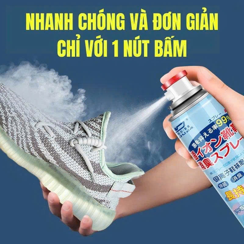 [LOẠI TỐT] Chai Xịt Khử Mùi, Khử Khuẩn Giày Dép Và Nón Bảo Hiểm 260ml