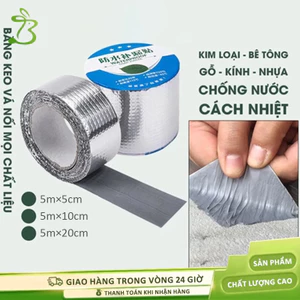 Cuộn 5 Mét Băng Keo Dán Rộng 5cm/10cm chống thấm SIÊU DÍNH Chống Thấm Nước, Keo Chống Dột trên mọi bề mặt