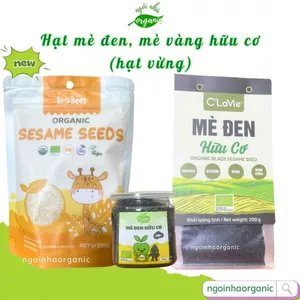 Hạt mè đen, mè vàng (hạt vừng) hữu cơ C’LaVie, BioBees 200g - nấu sữa, làm bánh, hạt sạch thơm ngon