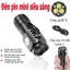 ĐÈN PIN CẦM TAY CHIẾU XA, 5 CHẾ ĐỘ SÁNG SẠC TYPE C, Thiết Kế Mini Pin Trâu
