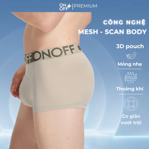 Quần lót nam 3D pouch dáng trunk microfiber mesh siêu mềm nhẹ thoáng khí ONOFF -18UO25A417