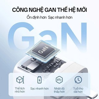 Củ Sạc GaN CUKTECH CP3 1C | Công Suất 40W | Hỗ Trợ Sạc Nhanh | Thiết Kế Nhỏ Gọn | Bảo Hành 18 Tháng AC301