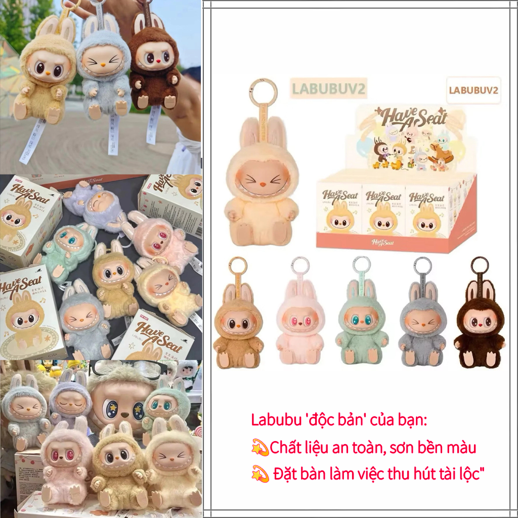 Hộp Mù Blind Box Labubu V2 - Hộp Mù Móc Khóa Labubu Macaron Pop Mart V2 ...
