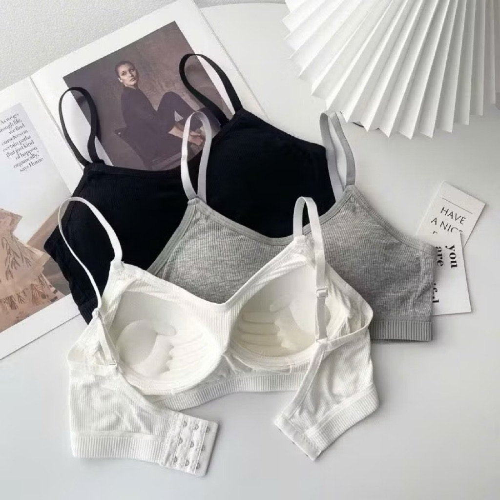Áo bra cotton chữ U đệm bàn tay mẫu mới 358