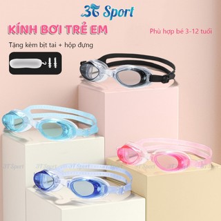 Kính bơi trẻ em chống mờ chống nước nhiều màu sắc lựa chọn tặng kèm 2 nút bịt tai KB-H2005